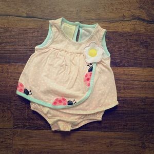 💕✨ Baby Girl Pink Ladybug Romper✨💕
